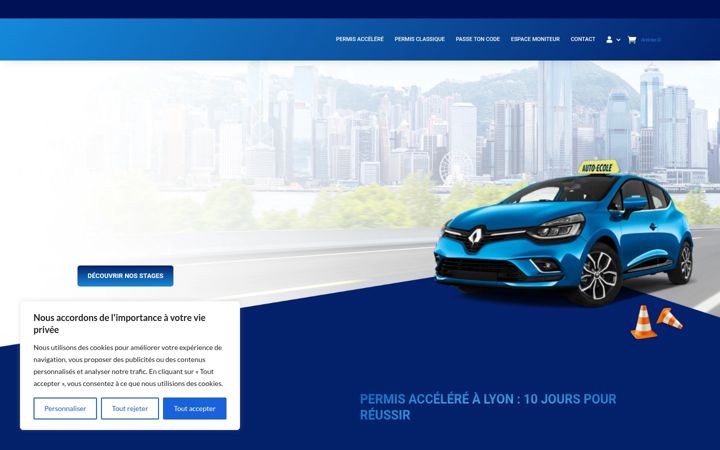 Képernyőkép: autoecolemaguene.fr