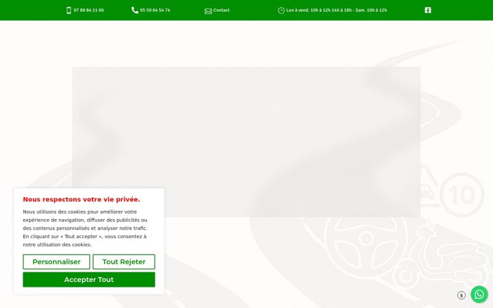 Screenshot of autoecolepatxi.fr