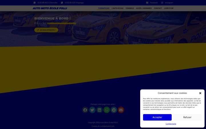 Képernyőkép: autoecolepolli.fr