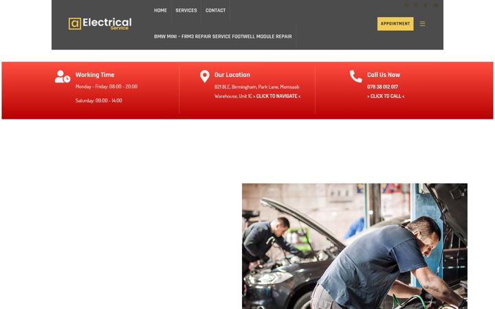 Screenshot of autoelectricalservice.co.uk