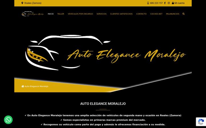 Screenshot of autoelegancemoralejo.com