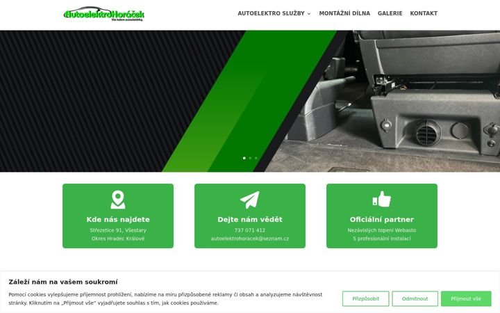 Screenshot of autoelektrohoracek.cz