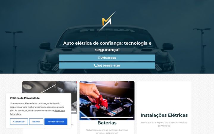 Képernyőkép: autoeletricamarttins.com.br