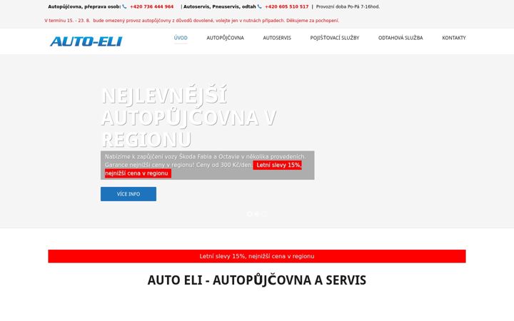 Screenshot of autoeli.cz