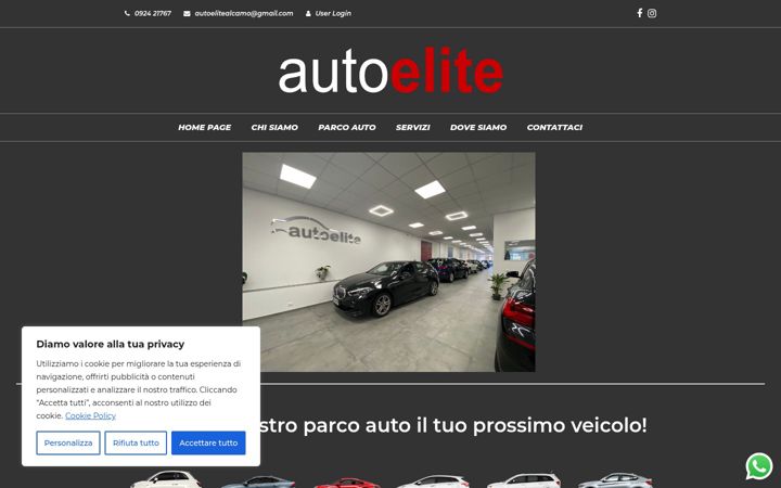 Screenshot of autoeliteservice.com