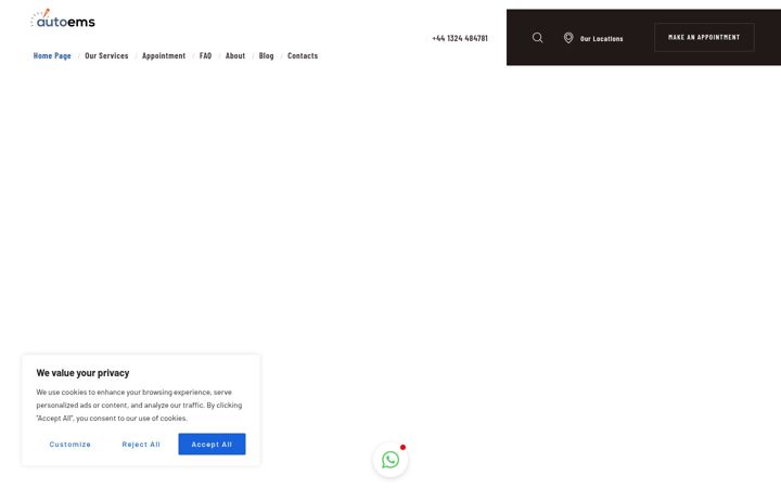 Captura de ecrã de autoems.co.uk