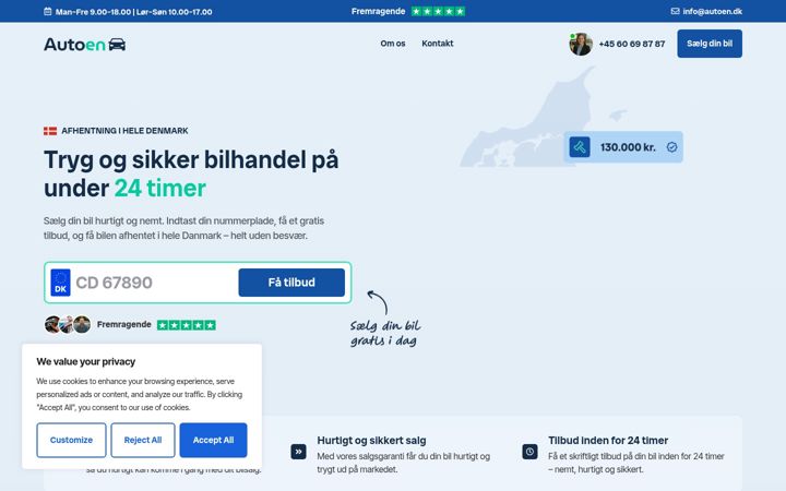 Screenshot ta' autoen.dk