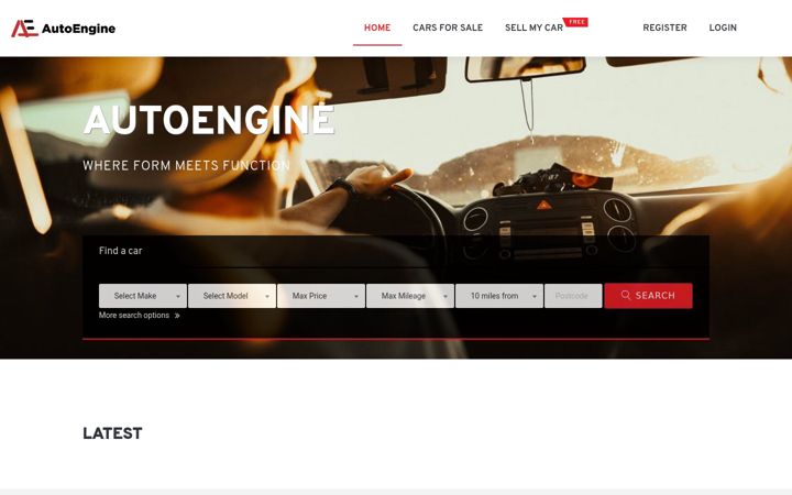 Screenshot of autoengine.co.uk