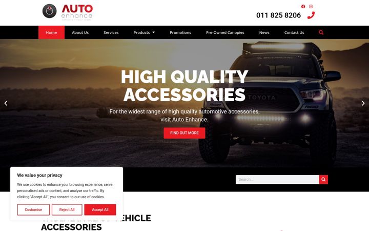 Ekrano kopija autoenhance.co.za