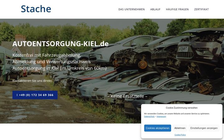 Screenshot of autoentsorgung-kiel.de