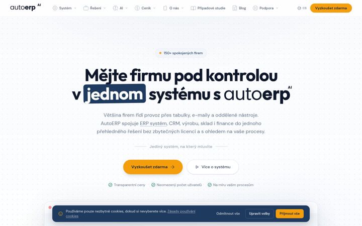 Screenshot of autoerp.cz