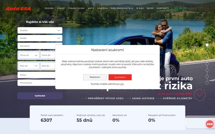 Screenshot of autoesa.cz