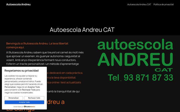 Screenshot of autoescolaandreu.cat
