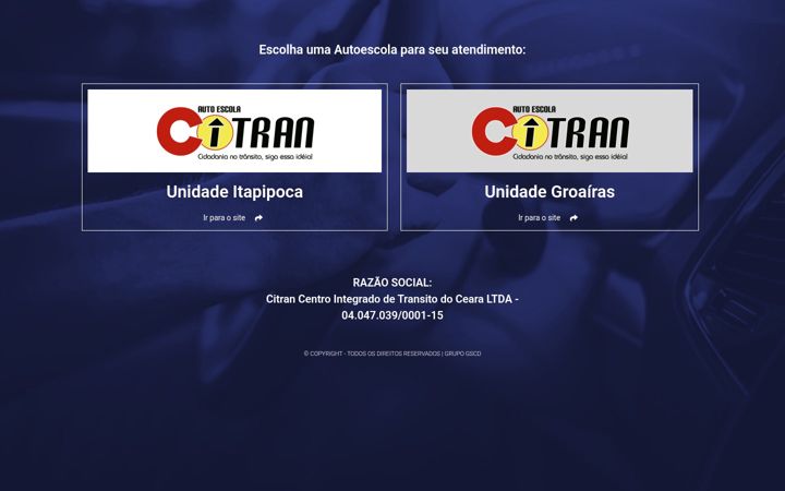 Screenshot of autoescolacitran.com.br