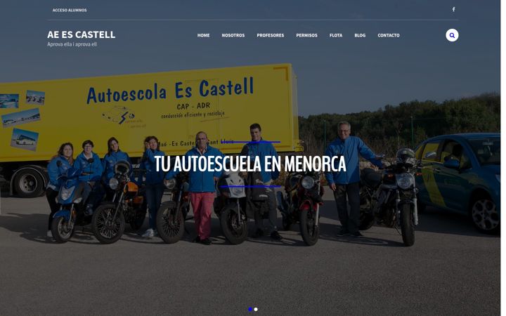 Screenshot of autoescolaescastell.es