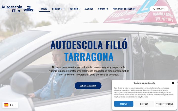 Skærmbillede af autoescolafillo.com