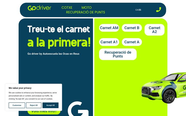 Screenshot of autoescolagodriver.com