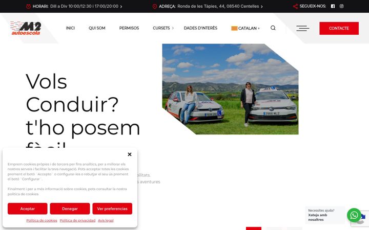 Screenshot of autoescolam2vic.cat