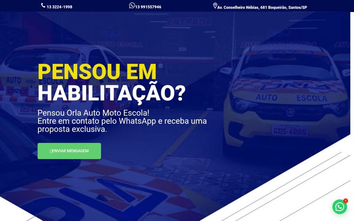 Screenshot of autoescolaorla.com.br