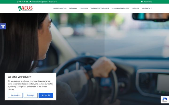 Zrzut ekranu autoescolareus.com