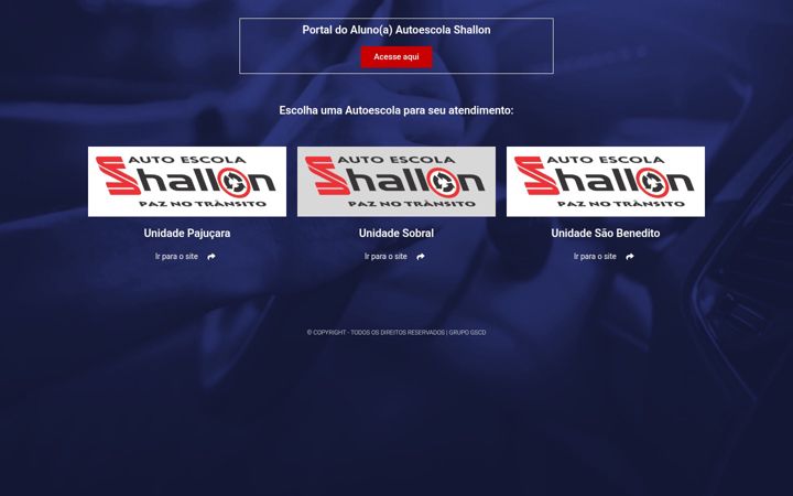 Screenshot of autoescolashallon.com.br