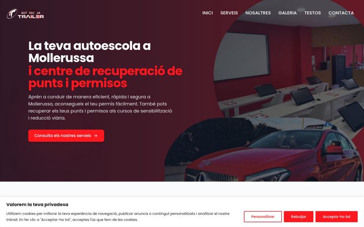 Screenshot of autoescolatrailer.cat