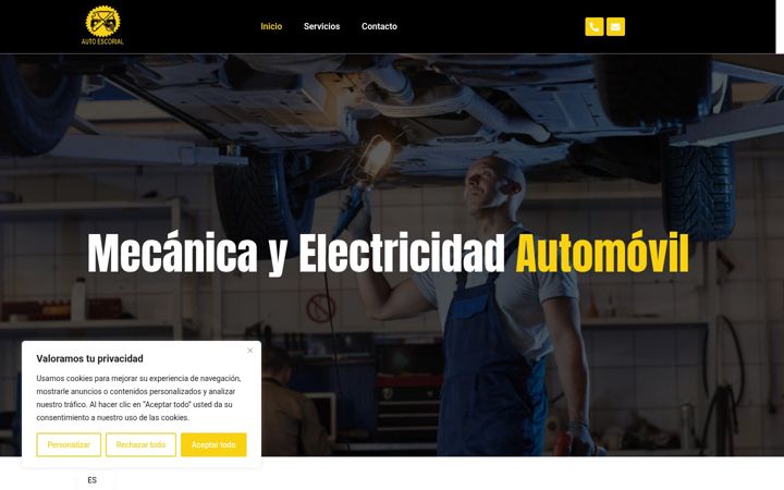Screenshot of autoescorial.com