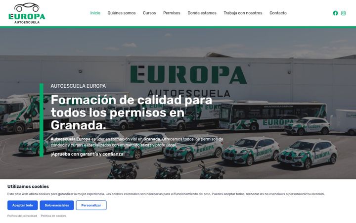 Zrzut ekranu autoescuela-europa.com