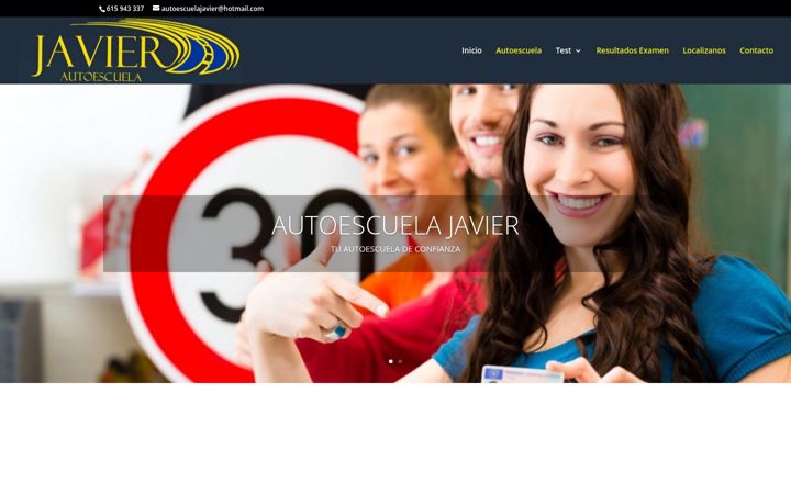 Zrzut ekranu autoescuela-javier.com