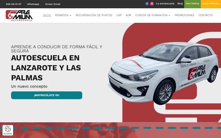 Skjermbilde av autoescuela-premium.es