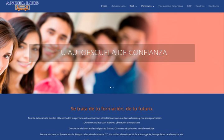 Screenshot von autoescuelaangelluis.com