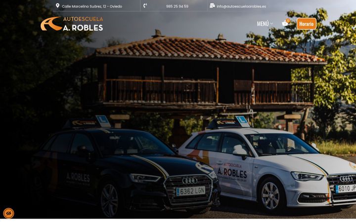Screenshot von autoescuelaarobles.es
