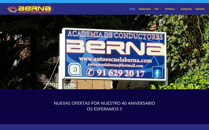 Screenshot von autoescuelaberna.com