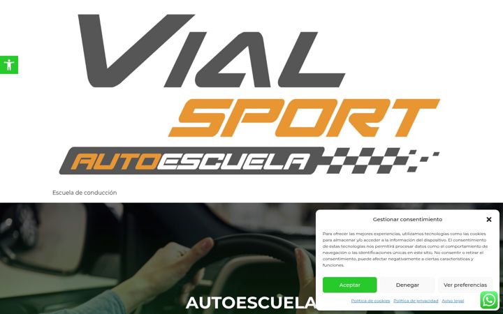 Screenshot of autoescuelacfvialsport.com