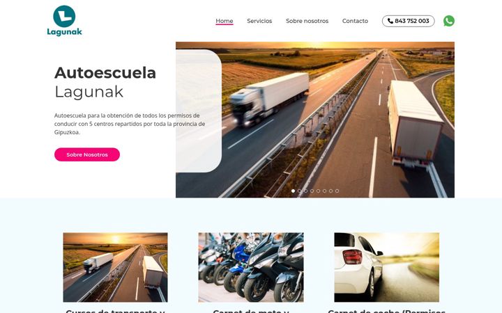 Screenshot of autoescuelaendonostia.com