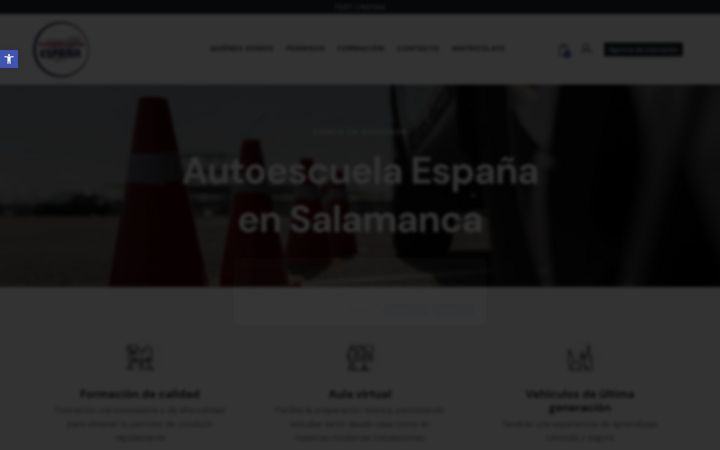 Kuvakaappaus sivustosta autoescuelaespana.com