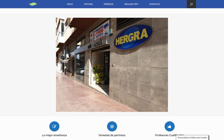 Screenshot of autoescuelahergra.com