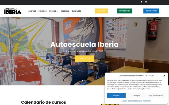 Screenshot of autoescuelaiberia.es