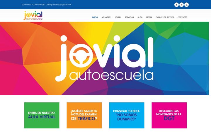 Screenshot of autoescuelajovial.com