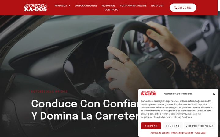 Screenshot του autoescuelaka-dos.com