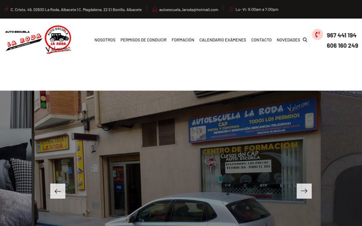 Screenshot von autoescuelalaroda.com