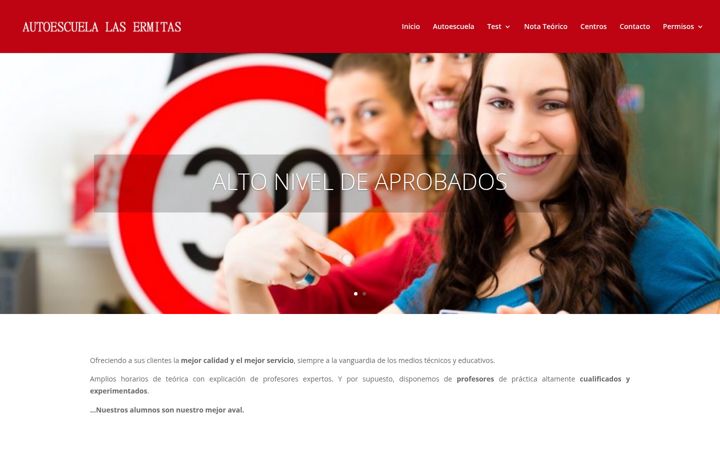 Screenshot von autoescuelalasermitas.com
