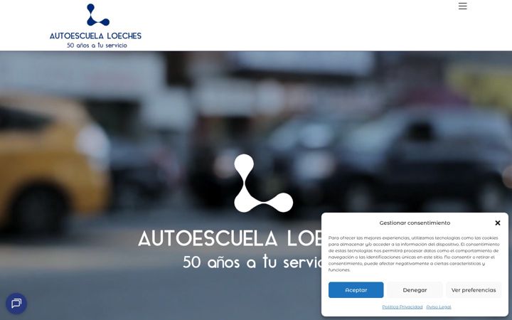 Screenshot von autoescuelaloeches.com