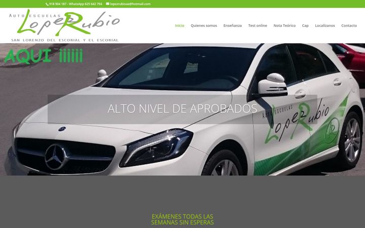 Screenshot von autoescuelalopezrubio.com