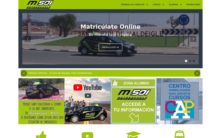 Screenshot von autoescuelam501.es