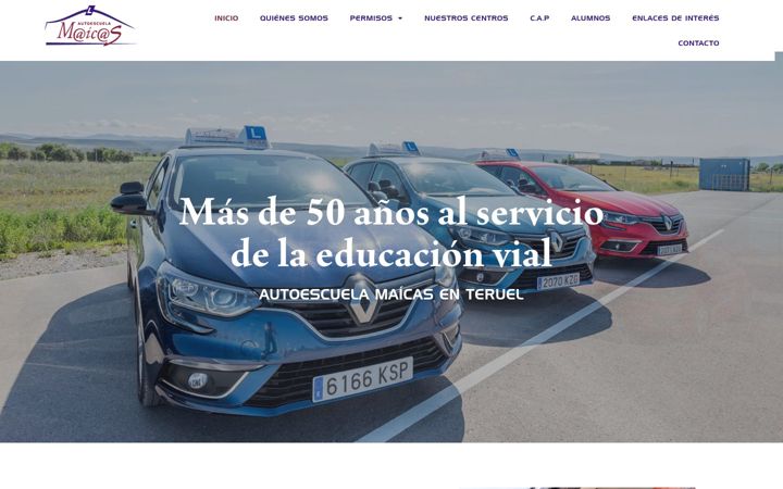 Screenshot von autoescuelamaicas.com