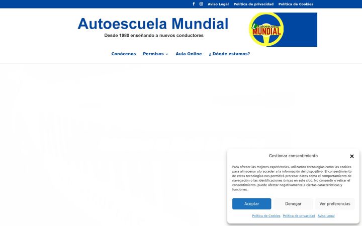 Screenshot του autoescuelamundial.com