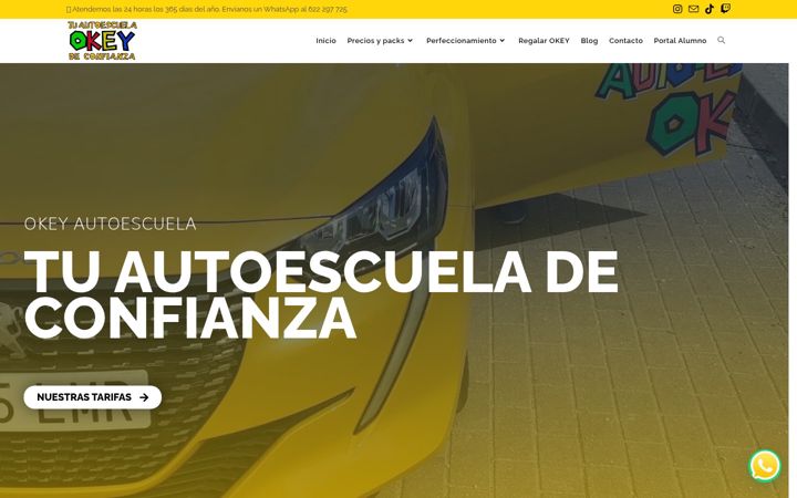 Screenshot του autoescuelaokey.es