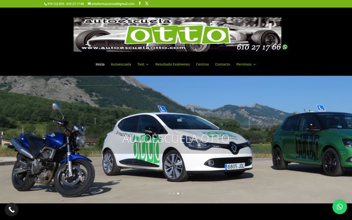 Screenshot of autoescuelaotto.com