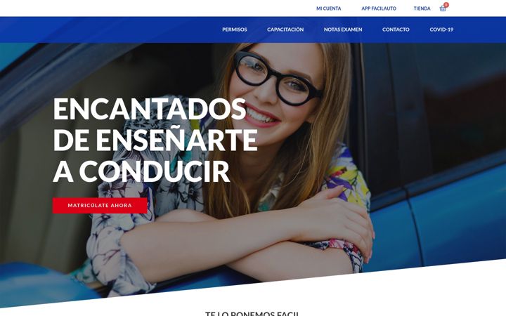 Screenshot of autoescuelarivera.com